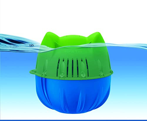 Flippin’ FROG Complete Floating Sanitizing System + 4 Flippin’ FROG Replacement Cartridges for Pools up to 10,000 gallons, Quick and Easy All-in-One Pool Sanitizer