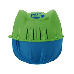 Flippin’ FROG Complete Floating Sanitizing System + 4 Flippin’ FROG Replacement Cartridges for Pools up to 10,000 gallons, Quick and Easy All-in-One Pool Sanitizer