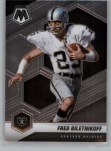 2021 panini mosaic #105 fred biletnikoff oakland raiders nfl football trading card