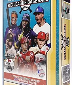 2021 Topps Big League Baseball Collector Box (5 Packs/10 Cards, 1 MLB Figurine)