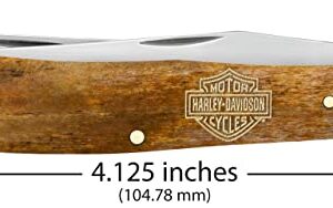 Case Cutlery XX Harley Davidson 52226 Antique Smooth Bone 2 Blade Trapper, 6254 SS