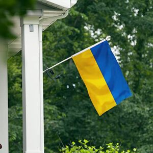 XIFAN Premium Nylon Ukraine Ukrainian Flag 3x5 Outdoor, Double Sided Heavy Duty 210D Nylon Ukrainian National Country Flags, Strongest Longest Lasting with Sewn Stripes/4 Stitch Hemming/Brass Grommets