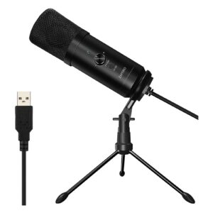 z zaffiro usb microphone, adjustable microphone, condenser microphone for computer recording vocals, dubbing, streaming broadcast and youtube video, conference microphone