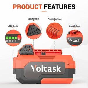 VOLTASK 20V 4.0AH Lithium-Ion Battery Replacement Cordless Snow Shovel SS-20D