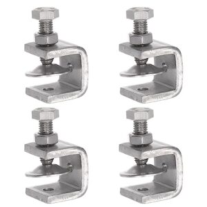 uxcell stainless steel c-clamp with 0.79 inch wide jaw opening for woodworking welding building household mount 4 pcs