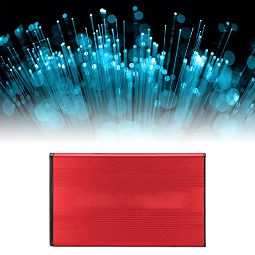 HDD Enclosure, 2.5 inch 5Gbps USB 3.0 External SATA SSD Hard Drive Enclosure for SATA 5 Gbps Portable External HDD for Windows,OS X, Vista(Red)