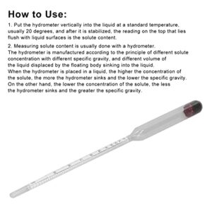 0-100 Degree Alcohol Meter Alcohol Hydrometer Liquor Test Concentration Meter