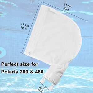 AMI PARTS Fits for 2 Pack Po.laris Bags for Polaris 280, 480 Leaf Bag with Zipper - Fits for All Polaris Pool Cleaner Bags K13 K16