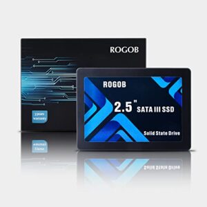 ROGOB 256GB SATA III 6GB/S SSD 2.5 inch 7mm (0.28") Internal Solid State Hard Drive for PC Laptop Ultrabook Desktop