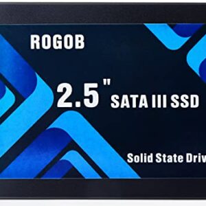 ROGOB 256GB SATA III 6GB/S SSD 2.5 inch 7mm (0.28") Internal Solid State Hard Drive for PC Laptop Ultrabook Desktop