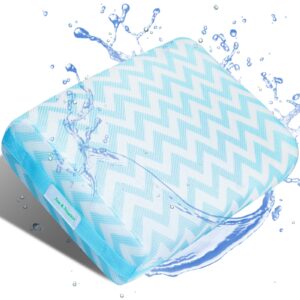 joe & joserin hot tub booster seat, 3d air mesh bathtub seat cushion with 6 weighted sections, adults submersible spa pillow, washable and quick dry bath accessories for indoor & outdoor hottub