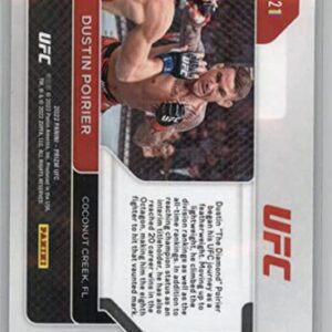 2022 Panini Prizm UFC #21 Dustin Poirier Official MMA Trading Card in Raw (NM or Better) Condition