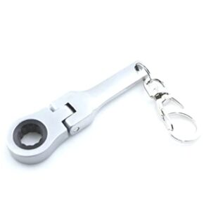 GT//Rotors 10mm Ratchet Wrench Keychain Flex Head Key Ring (2 Pack)