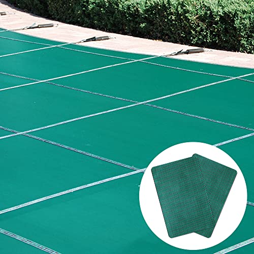 Lfutari 6pcs Swimming Pool Cover Repair Kit - Pool Safety Cover Patch Kit - Self-Adhesive Mesh Pool Cover Saver Patch Kit for Inground Safety Pool Cover (2pcs 12x8 inch+4pcs 4X8 inch)