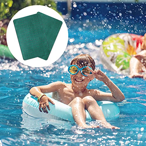 Lfutari 6pcs Swimming Pool Cover Repair Kit - Pool Safety Cover Patch Kit - Self-Adhesive Mesh Pool Cover Saver Patch Kit for Inground Safety Pool Cover (2pcs 12x8 inch+4pcs 4X8 inch)