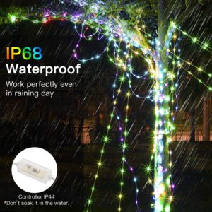 Mlambert 164Ft Multicolor LED Rope Lights with 500 LEDs, 8 Modes 18 Colors RGB Remote Fairy String Lights Waterproof Dimmable for Indoor Outdoor Decor