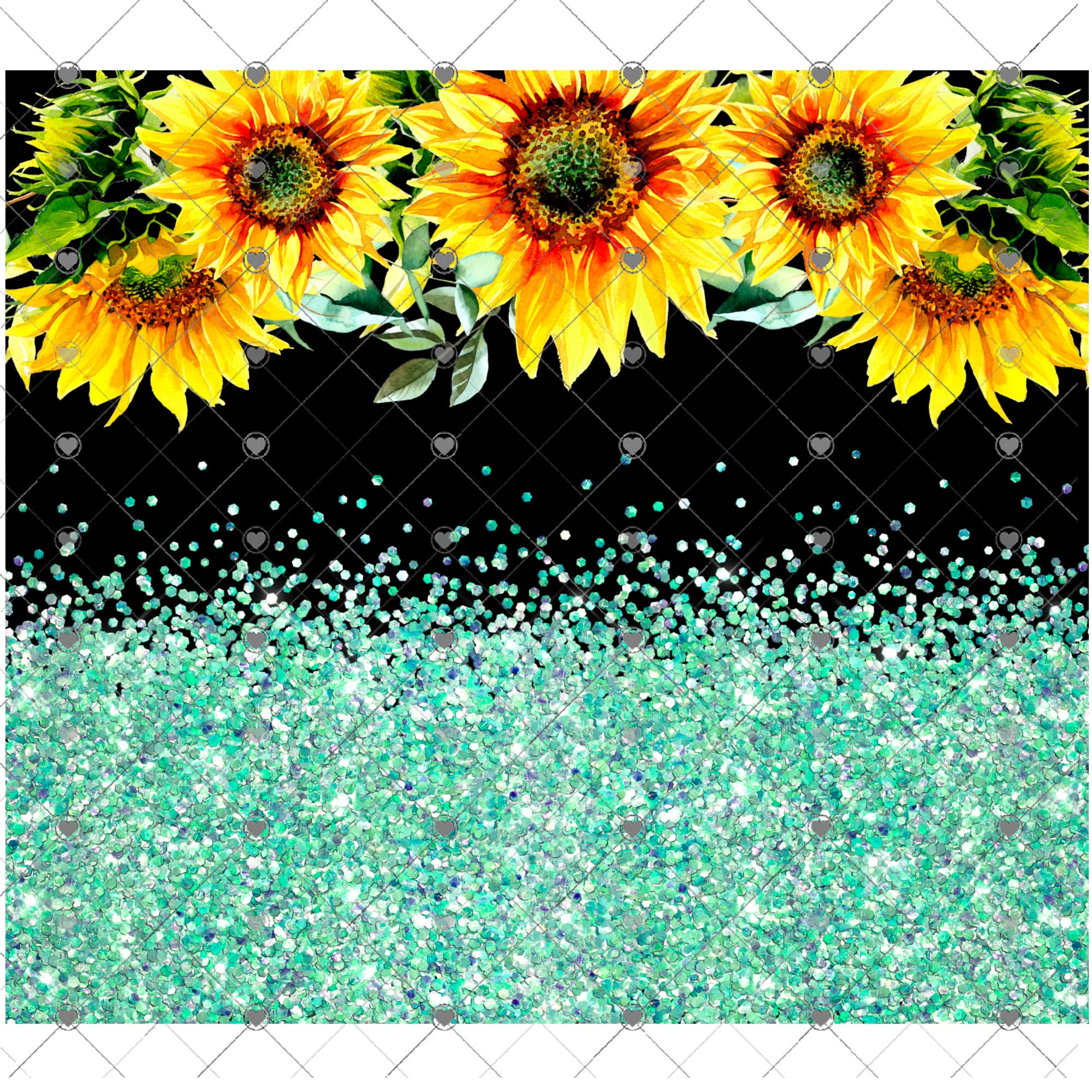 Sunflower Tumbler Sublimation Wrap, Ready to Press, 20 oz Straight Tumbler, Sunflowers Transfer for Tumbler, Flower Tumbler Transfer Wrap