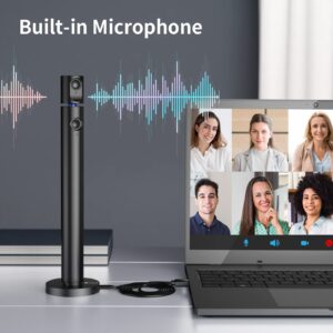 CZUR Halo Streaming Dual Webcam, Professional USB Web Camera 1080P with Microphone, 90° View Computer Camera, Plug & Play, Compatible with Windows/Mac, for Skype/TikTok/YouTube/Yahoo Messenger