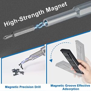 Fertoriy 24 in 1 Premium Precision Screwdriver Set, Sturdy Small Screwdriver Set with Phillips Head & Flathead, Magnetic Mini Screwdrivers Kit for Fixing Electronics, PC and Eyeglass Repairing