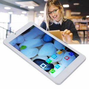 Lazmin112 for Android Tablet, 7in 1920 x 1080 IPS Screen Tablet Computer, 2GB RAM, 32GB Storage, Support WiFi, Bluetooth, Support TF Card Up to 128G, 3MP MP Camera(US Plug)