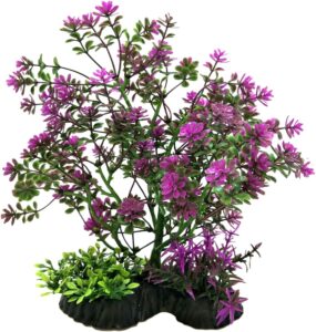 penn-plax bst11 7-8 in. bonsai plant purple
