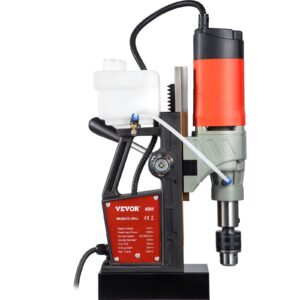 VEVOR Magnetic Drill, 1200W 1.57" Boring Diameter, 2922lbf/13000N Portable Electric Mag Drill Press with Double Dovetail Rail, 580 RPM Variable Speed Drilling Machine for any Surface, CE Listed