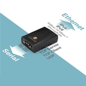 SOLLAE SYSTEMS Industrial Serial to Ethernet Converter, RS232, TCP, UDP, Device Server, CSE-H53N