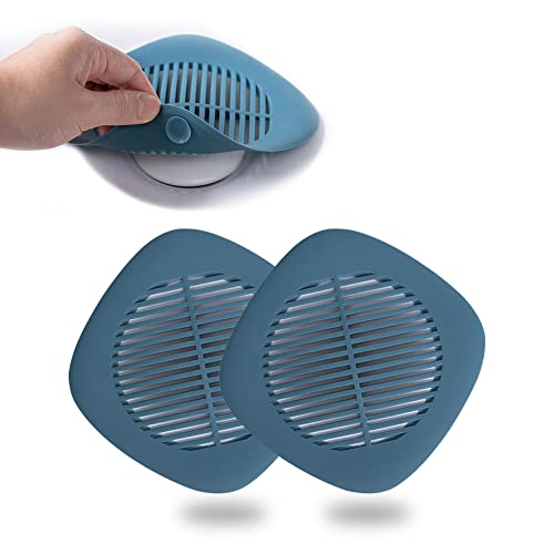 HOWOON Hair Catcher 2 Pack, Hair Catcher Shower Drain, Silicone Drain Catcher, Easy to Install Suitable for Kitchen, Sink, Bathroom, Tub