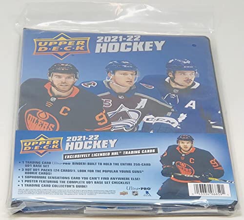 2021-22 Upper Deck Series 1 Hockey Starter Kit Binder Set