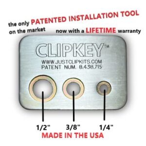 Just Clips - 1/2" Snap Rings & O-rings for cordless & air impact wrenches including IR, CP & all major brands. Includes the ClipKey, Snap Ring Installation Tool (5 snap rings & 5 o-rings)