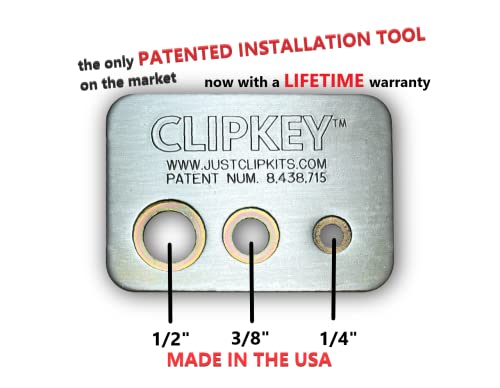 Just Clips - 1/2" Snap Rings & O-rings for cordless & air impact wrenches including IR, CP & all major brands. Includes the ClipKey, Snap Ring Installation Tool (5 snap rings & 5 o-rings)