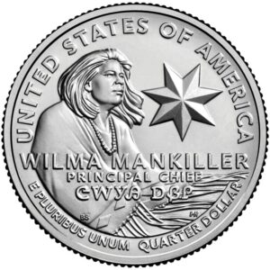 2022 d bankroll of 40 - wilma mankiller, american women quarter series uncirculated