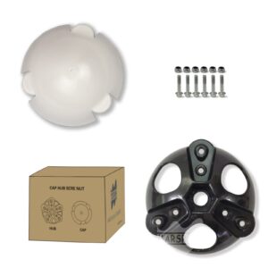 Mars Rock Small Wind Turbine Wheel Hub And Cap 3 Vanes Blades’ Screws & Nuts Kit For Horizontal Wind Turbine Generation DIY 100w To 1000w Small Windmill Accessories Parts