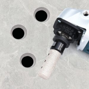 3/4 Inch Diamond Finger Milling Bit for Enlarging Shaping Holes, 5/8-11 Thread 20mm Dia Dry Core Drill Bits Vacuum Brazed Hole Reshaping Tool for Porcelain Tile Ceramic Marble Granite Counter Sink