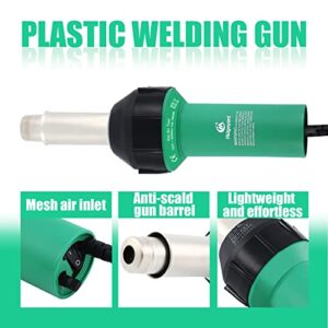 Iglobalbuy 1600W Hot Air Gas Plastic Welding Gun Welder with Speed Nozzles, Roller, Plastic Rod with Carrying Case