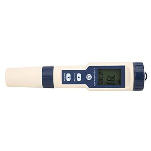 EC Tester, 5 in 1 PH Tester Small Portable for Drinking Water for Aquaculture for Laboratory