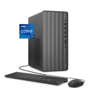 HP Envy Desktop, 12th Gen Intel Core i7-12700, 16 GB RAM, 512 GB SSD & 1 TB SATA Hard Drive, Windows 11 Pro, Wi-Fi & Bluetooth, Wired Keyboard & Mouse, Pre-Built PC Tower (TE01-3022, 2022)