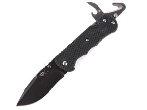 sanrenmu knives 7045 pocket folding knife edc knife multitool bottle opener 12c27 blade (black)