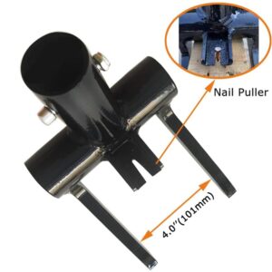 Pallet Buster with Nail Puller- NO HANDLE Wrecking Pry Bar for Breaking Pallets, Industrial Breaker for Removing or Tearing Down Woods, Black