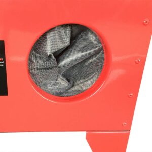 25 Gallon Portable Bench Top Sand Blasting Cabinet Blast Cabinet Air Sandblaster with Spray Gun Steel Air Compressor Delivery 40-80PSI/5CFM Best Gift for Christmas