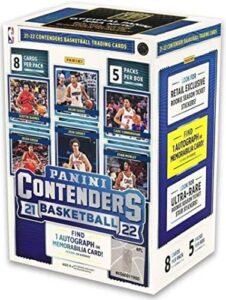 2021-22 panini contenders basketball blaster box (5 packs/8 cards:1 auto or mem)