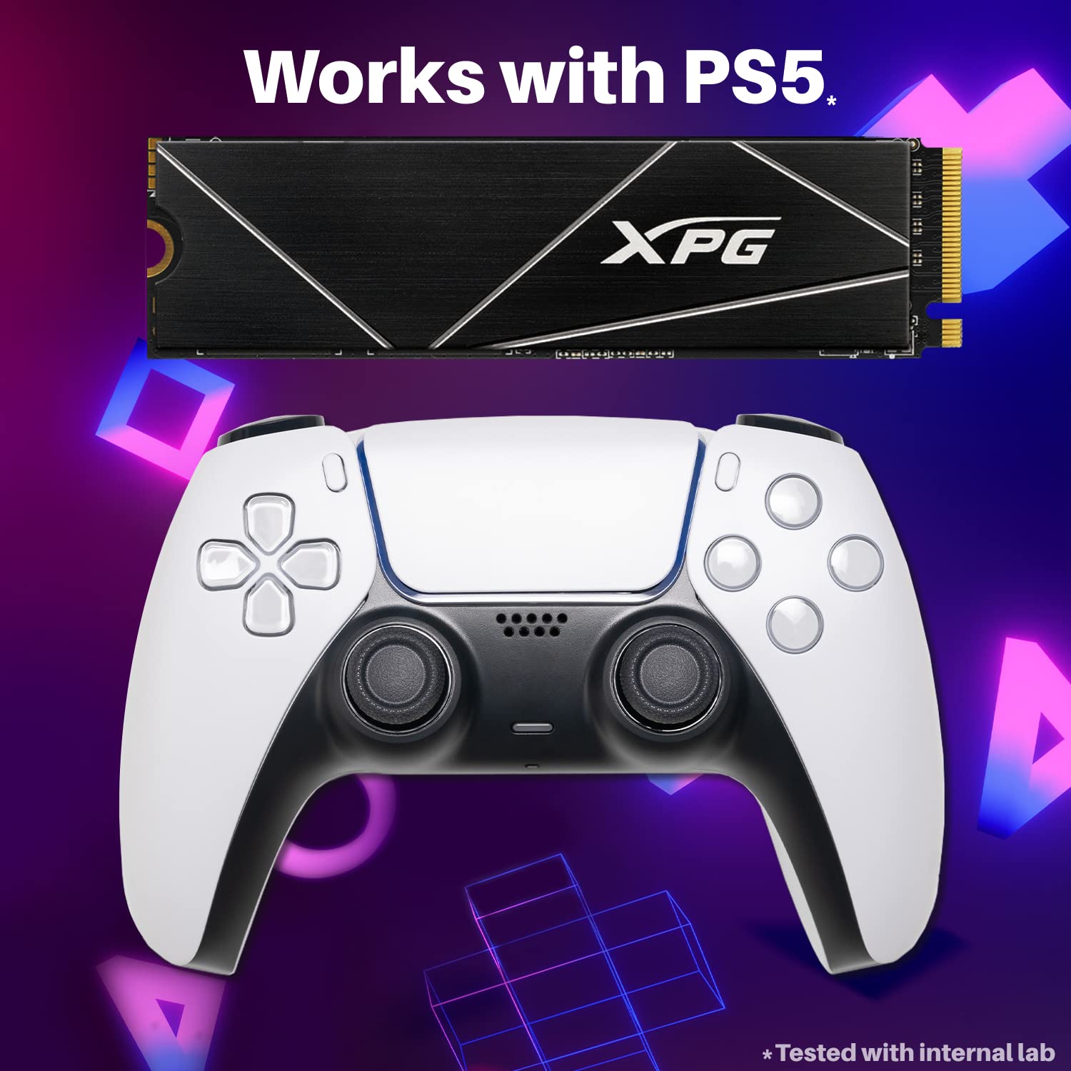 XPG 4TB GAMMIX S70 Blade PCIe Gen4 M.2 2280 Internal Gaming SSD Up to 7,400 MB/s - Works with Playstation 5/ PS5 (AGAMMIXS70B-4T-CS)