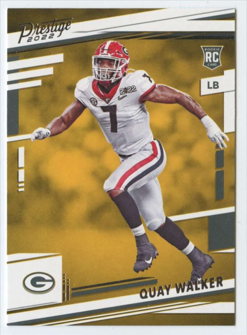 2022 Panini Prestige #383 Quay Walker RC Rookie Green Bay Packers NFL Football Trading Card