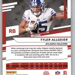 2022 Panini Prestige #357 Tyler Allgeier RC Rookie Atlanta Falcons NFL Football Trading Card