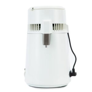 Water Distiller w/ Plastic Container;750W,1.1Gal/4L Capacity;Distill Water up to 0.26Gal/1L per Hour and About 6Gal/23L per Day;Countertop Style is Perfect for Home Use