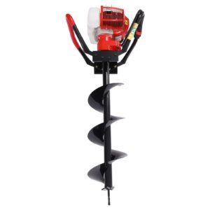 earth auger combo 43cc 2cycle powerhead with 8 inch auger drill bit (43cc with 8" auger bit)