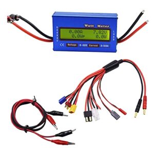 blomiky from 4.8v to 60v 100a voltage testor battery power consumption performance analyzer monitor with backlight digital lcd screen for solar rc voltage current discharge watt meter