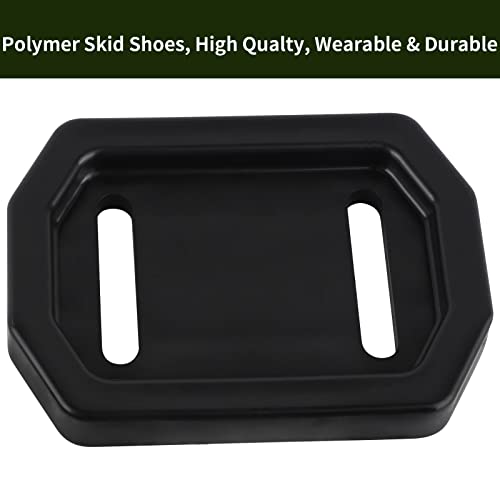 SIMPERAC 731-06439 Skid Shoes for MTD Snow Blower Polymer Slide Shoes Snow Thrower Skid Plates with Mounting Hardware Kit (2 Packs)