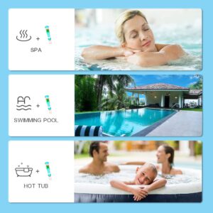 YCKYIGO Salt Water Pool Tester Large Range 7 in 1 Multi-Parameter Tester for Salt Swimming Pool and Spa