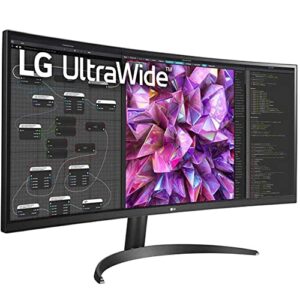 LG 34WQ60C-B 34" 21:9 Curved UltraWide QHD (3440 x 1440) PC Monitor Bundle with Deco Gear Wired Gaming Mouse and Deco Gear Large Extended Pro Gaming Mouse Pad